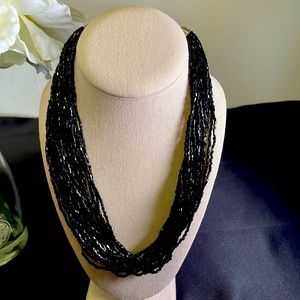 Black sea beads paparazzi necklace